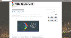 Desktop Screenshot of gdg-budapest.com